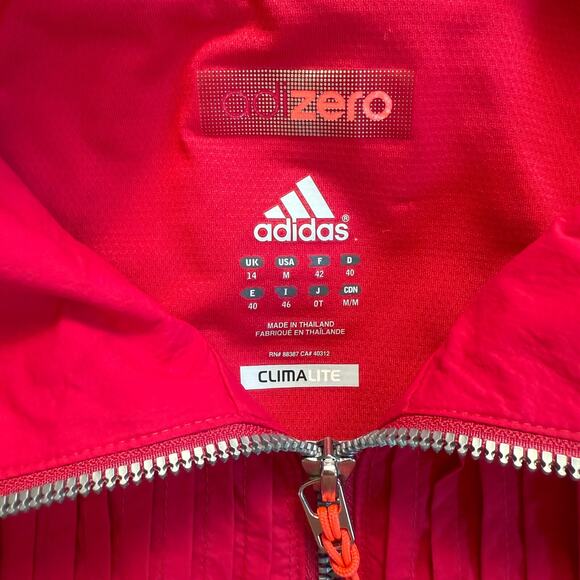 Adidas Adizero Climalite Lightweight Running Jacket Women’s Size M Bright Pink - Picture 7 of 14